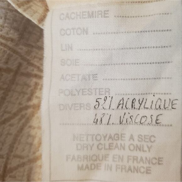 Gres Paris Acrylic Viscose Blend Elegant Designer Vintage Suit Sz 40 ~ Sz 2 US - Picture 14 of 16